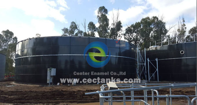 Biogasspeicher aus Glas, geschmolzen in Stahl, korrosionsbeständig und mit geringen Wartungskosten 0