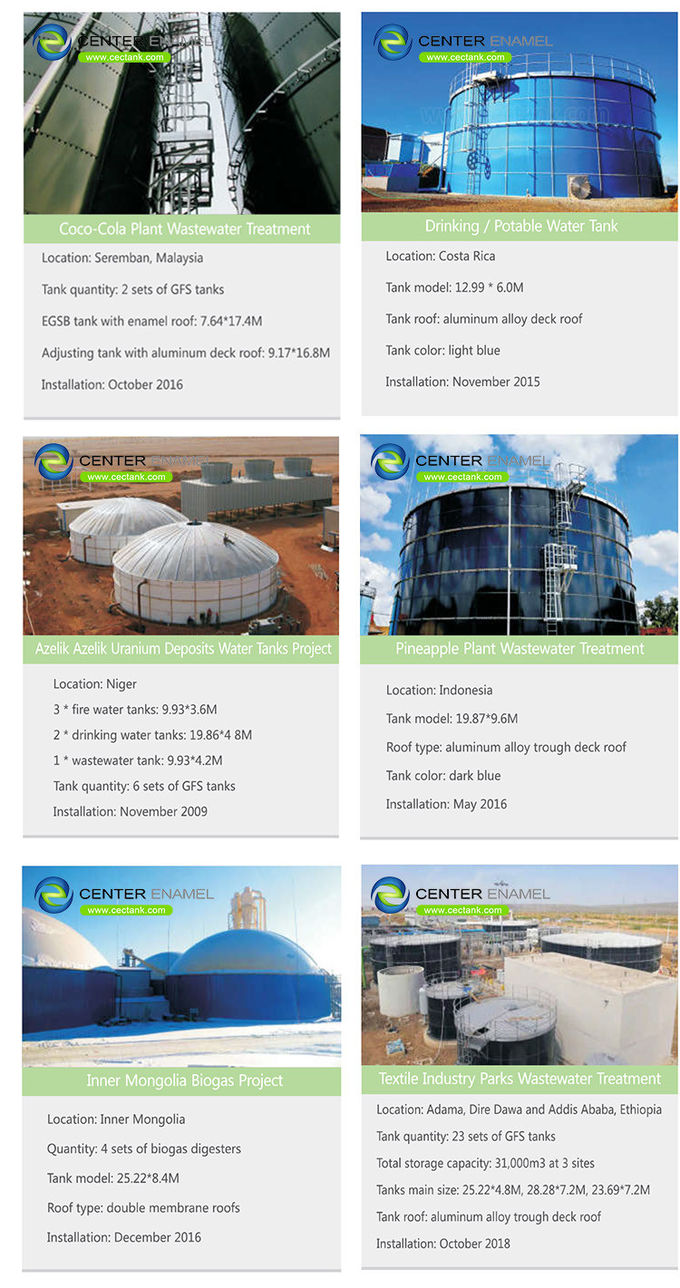 500KN/mm anaerober Verdauerbehälter für Biogasprojekt auf Schweinefarmen 0